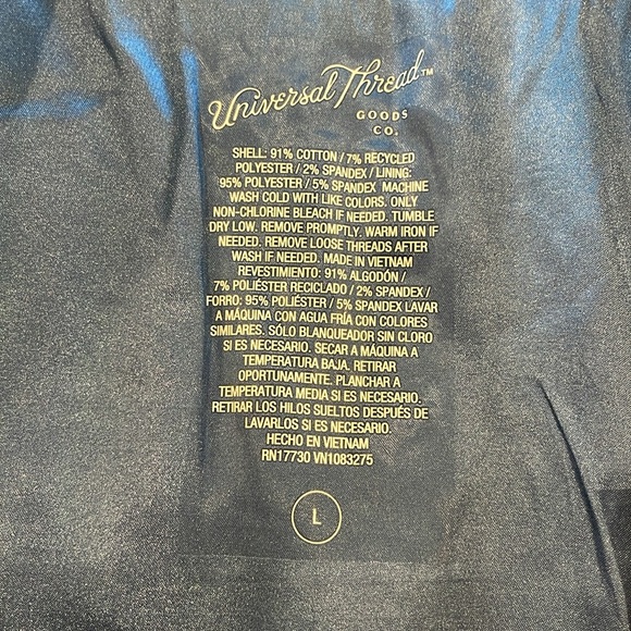 NWT Universal Thread Women’s Adaptive Lined Denim Jacket Size L - Picture 5 of 6